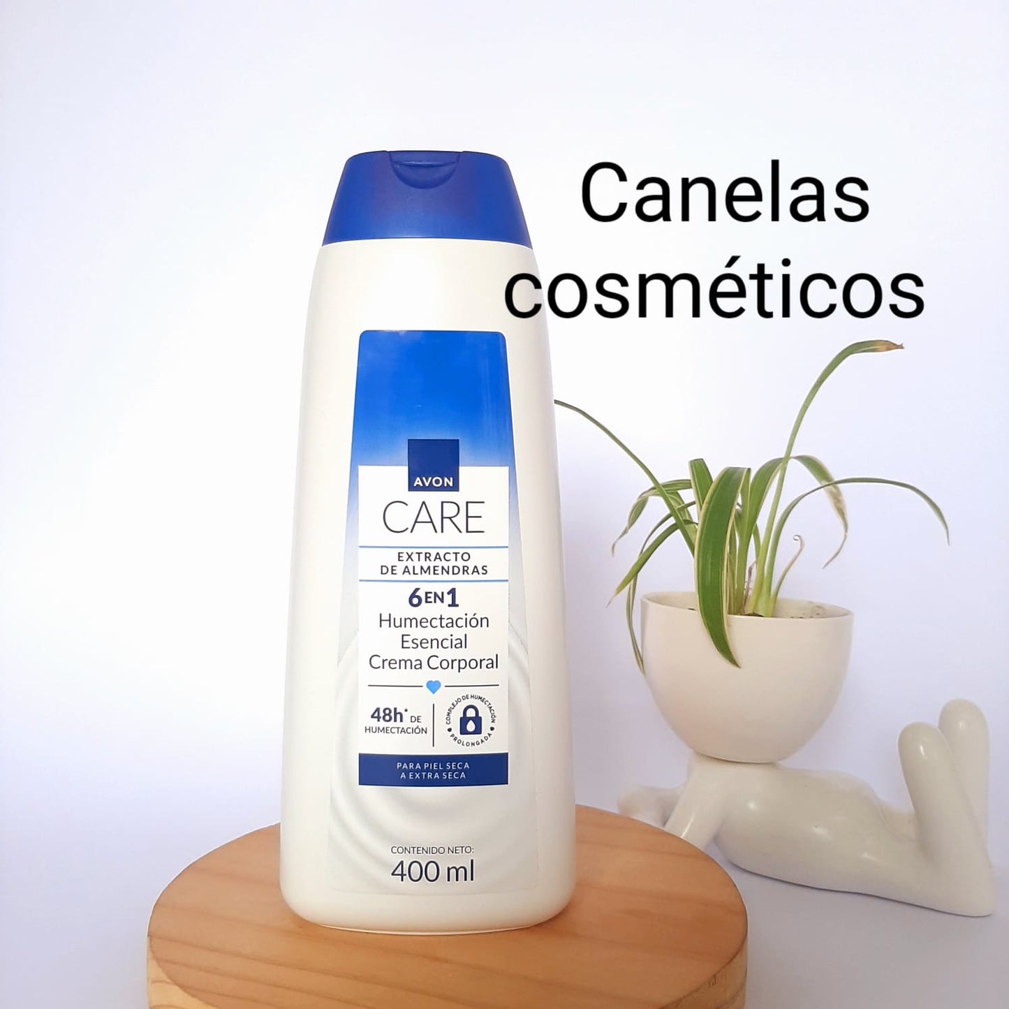 CREMA HIDRATANTE Y REFRESCANTE CORPORAL AVON CARE EXTRACTO DE ALMENDRAS 400 ML