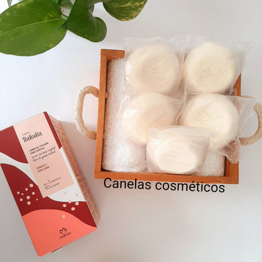 JABONES TODODIA CEREZA Y AVELLANA POR 5 UNIDADES 90g C/U