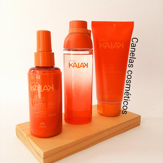 KIT KAIAK CLASICO DE JABON LIQUIDO CORPORAL, CREMA CORPORAL MAS PERFUME