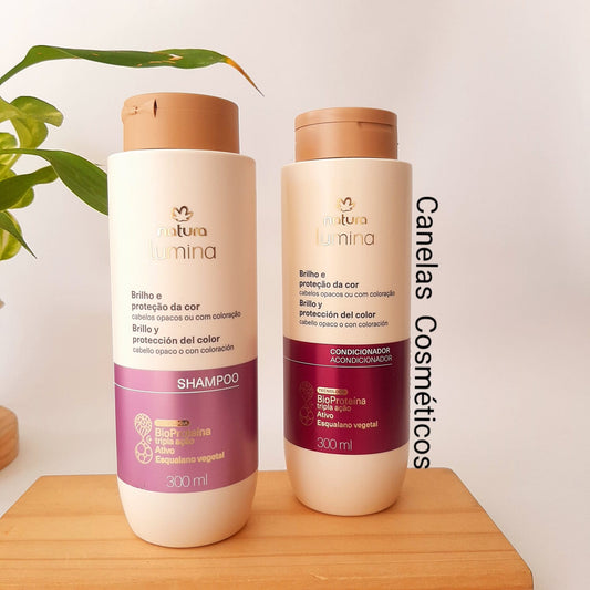 SHAMPOO Y ACONDICIONADOR LINEA BRILLO Y PROTECCION DEL COLOR LUMINA