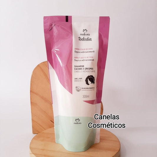 REPUESTO SHAMPOO CABELLO RIZADO Y AFRO  NATURA TODODIA 300ml