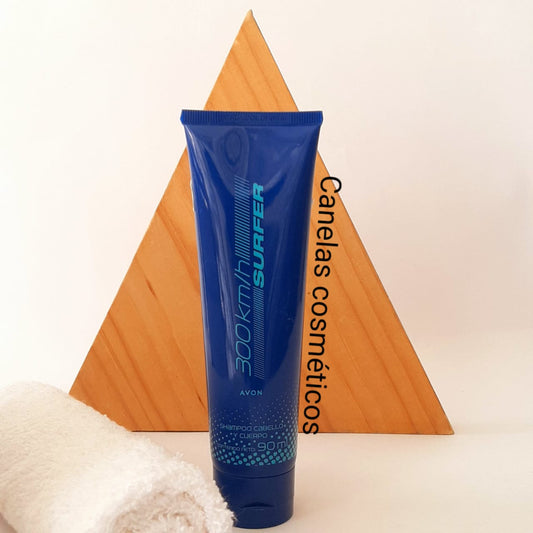 SHAMPOO CABELLO Y CUERPO 300KM/H SURFER DE AVON 90ML